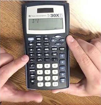 TI-30X IIS: Cubed Root Tutorial