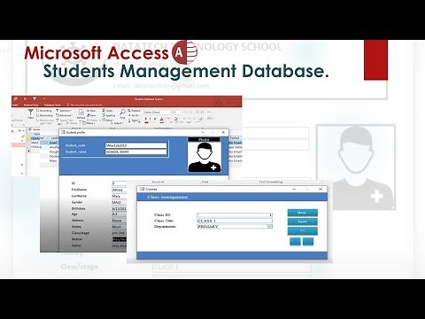 Creating students management database in Microsoft Access \\ Full tutorial