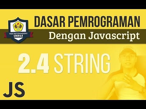 TIPE DATA PADA JAVASCRIPT : STRING