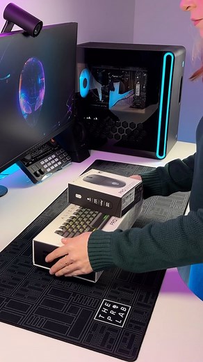 ALIENWARE on Instagram: "Does your mouse and keyboard need an upgrade? 👀 ⌨️ The Alienware Pro Wireless Gaming Keyboard features hot-swappable switches, Tri Mode connectivity and our new Alienware Linear Mechanical Switches! 🖱️The Alienware Pro Wireless Gaming Mouse is lightning-fast with 4KHz wireless or 8KHz wired polling rates. Check them out at the link in bio! #alienware #gaming #mouse #keyboard"