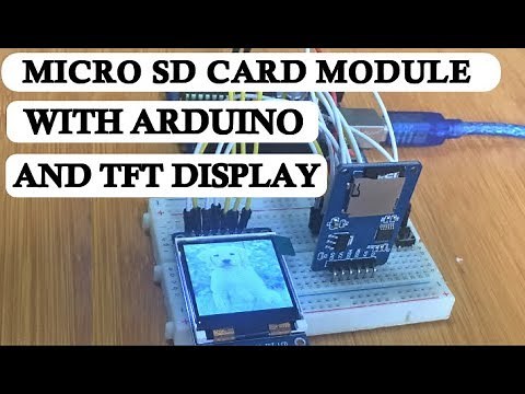 Micro SD card Module with Arduino and TFT Display for displaying Bitmap Images.