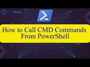 How to Call CMD Command From PowerShell