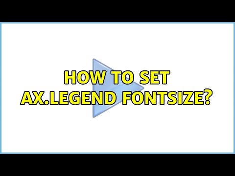 How to set ax.legend fontsize?