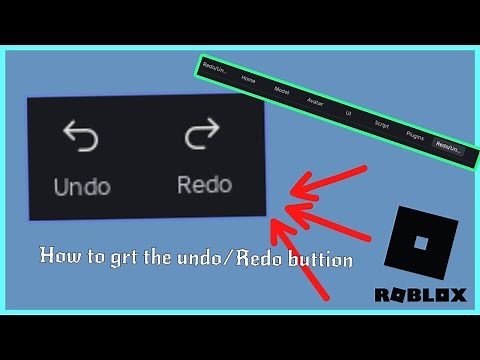 How to get the Undo and Redo button back on Roblox studio✅2025