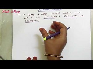 Correlated sub queries in SQL || SQL IN TELUGU