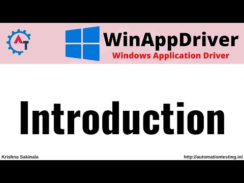 1. Introduction to WinAppDriver - Mircorsoft Windows Application Driver - Desktop App Automation