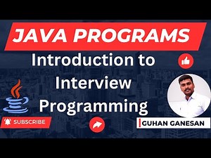 💥Introduction to Java Interview Programming 👨‍🎓 Campus Interview Programs 👩‍🏫 Freshers Job