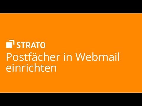 Postfächer in Webmail einrichten | STRATO Tutorial