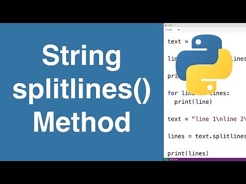 String splitlines() Method | Python Tutorial