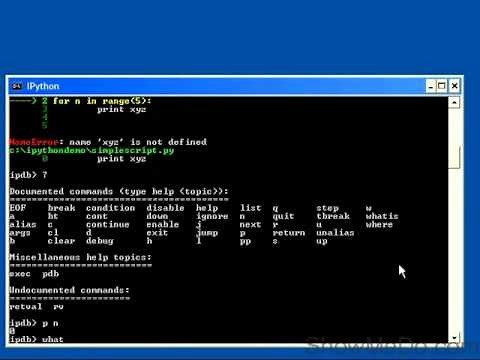 Python Development with IPython: Debugging Python using the IPython Shell