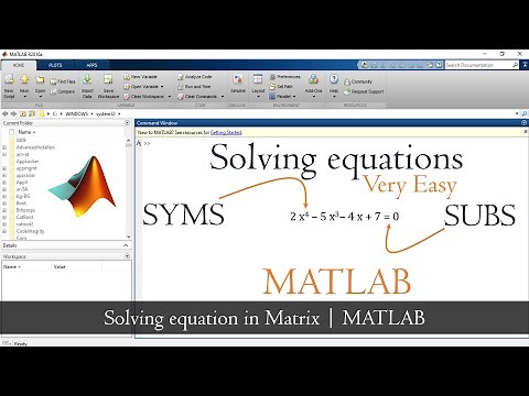 How to solve equations in MATLAB | MATLAB TUTORIAL