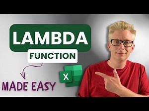 LAMBDA Explained in Simple Terms - Excel’s Most Confusing Function... Finally Made Easy