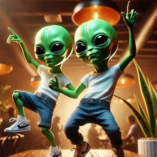 Green Aliens Dance #greenaliendance #tiktok dance challenge #greenaliendance