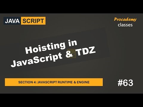 #63 Hoisting in JavaScript & TDZ | JavaScript Runtime & Engine | A Complete JavaScript Course