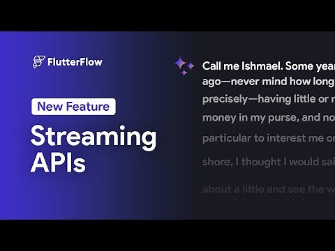 How to Use Streaming APIs in FlutterFlow | New Feature