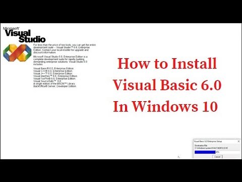 How to Install Visual Basic 6.0 | windows 10
