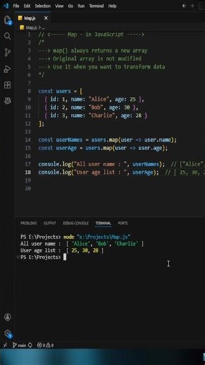 Map in JavaScript #javascript #coding #map #programming #tutorial #viral