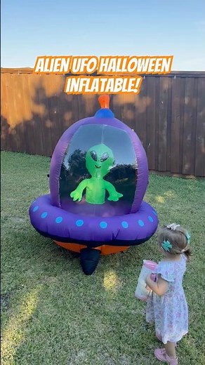 Alien UFO Halloween inflatable 👽✨