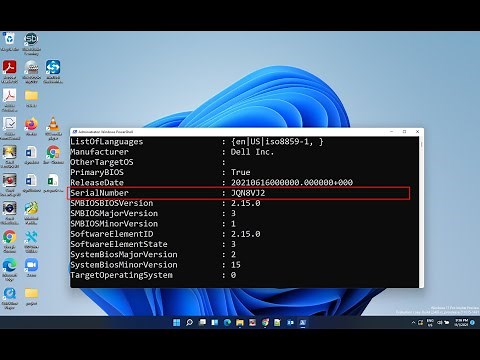 Windows 11 Find Serial Number on Laptop or desktop without Sticker