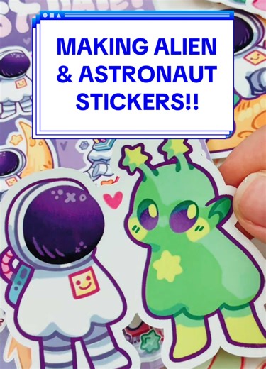 Alien and Astronaut Stickers Launch on MilkyTomato.com