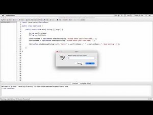 62. Dialog boxes: JOptionPane example program - Learn Java