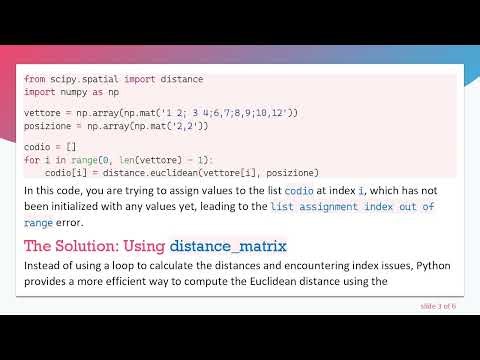 How to Calculate Euclidean Distance in Python Without Errors