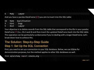 Efficiently Delete Records from SQL Table using Pandas