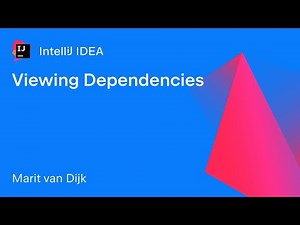 IntelliJ IDEA: Viewing Dependencies