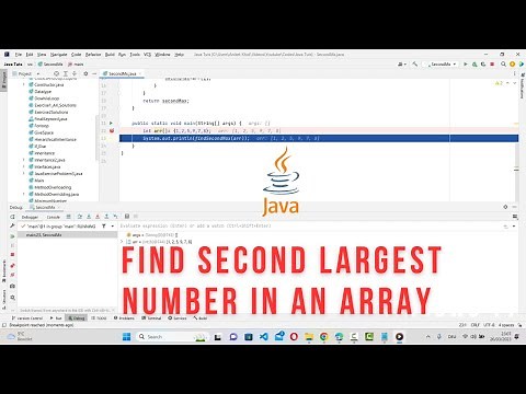 Java Program to find Second Largest Number in an Array
