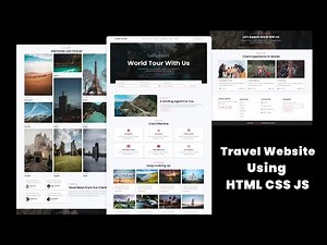 Complete Responsive Travel Website With HTML CSS JS | The Webfix