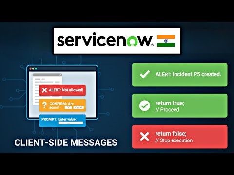 Alert, Prompt, Confirm, Return True & Return False in ServiceNow | Complete Guide for Beginners