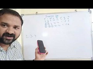 insertion sort with example