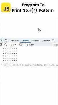 Program to Print Star Pattern in JavaScript | Easy Logic Explained