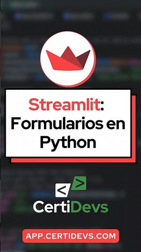 Streamlit Python programar formularios web en segundos frontend con Python
