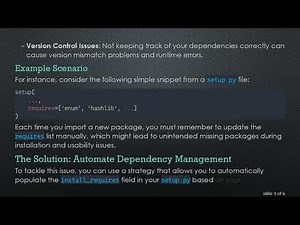 Automatically Manage Your Package Dependencies with setuptools