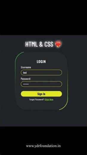 Modern Login Form using HTML & CSS 🔥 | UI Design