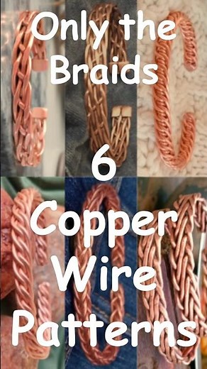 6 Easy Copper Wire Braids for Handmade Jewellery – Beginner Friendly #diyjewellery #copperbracelet