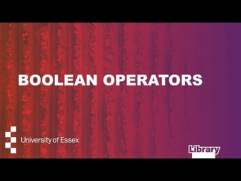 Boolean operators