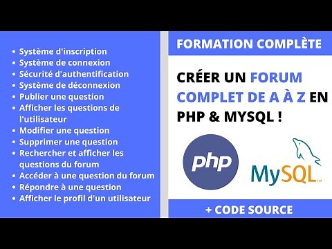 TUTO PHP - Créer un Forum complet de A à Z en PHP & MySQL ! (Formation complète)