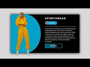 How To Create a Blog Card Using HTMLl and CSS | Card Design | UI Design