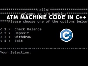 How to create a ATM machine code in C++|Beginner Tutorial