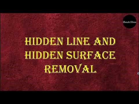 Hidden Line and Hidden Surface Removal Algorithms| Z Buffer Algorithm| Computer Graphics