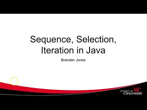 Sequence, Selection, Iteration in Java