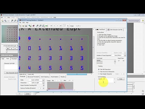 NI Vision: OCR (Optical Character Recognition) Training
