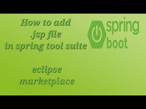 "How to Add JSP File in Spring Boot using Eclipse STS (Step-by-Step Guide)"|2025