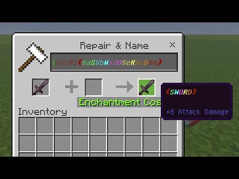 How To Change the Color of an item Name in Minecraft