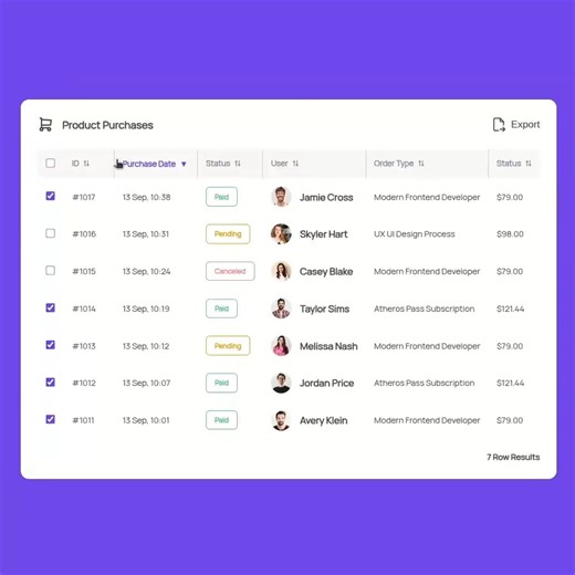 Code this responsive, sortable table using HTML, CSS and JavaScript 🧑‍💻 Full example in the comments 🧑‍💻 Follow me for more videos and codes: Code Adventure #html #htmlcss #htmlcssjs #html5 #htmlcss #htmlcsscoding #HTMLTemplate #htmltemplate #htmlDeveloper #htmlcssjavascript #htmlcode #htmlcsscoder #htmlcsscoding #htmlcsscourse #learn #developer #developerlife #developerslife #developerspace #developercommunity #DeveloperStudentClubs #program #programmer #programming #programmerslife💻❤️ | C