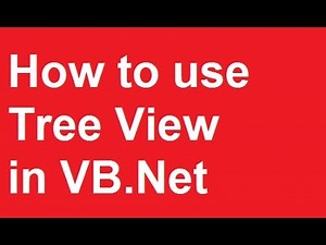 How to use Tree View in VB.Net