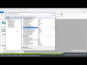 CAESAR II : Configuration of new model