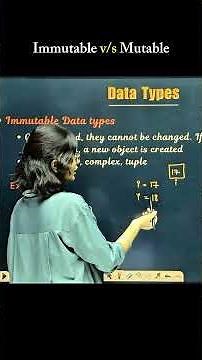 Immutable and mutable data types #python #prishu #mutable #immutable #happycoding #programming